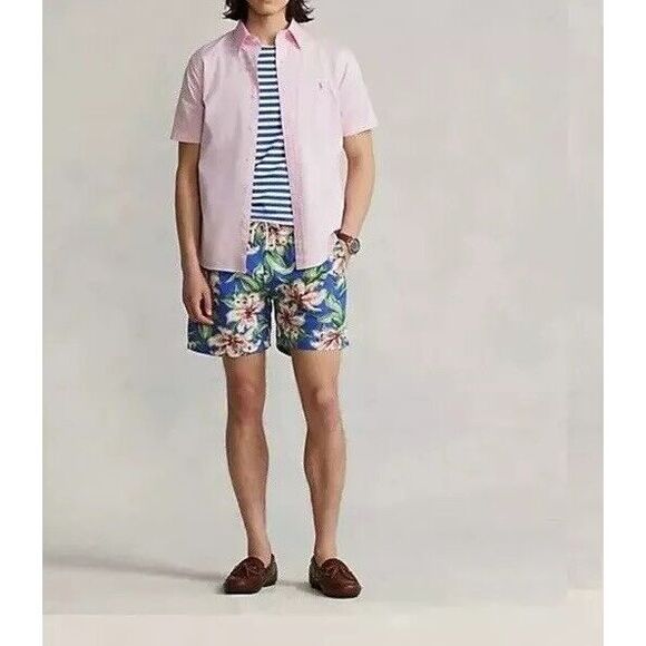 Polo Ralph Lauren Traveler Swim Shorts Mens XL Extra Large Trunks RL Floral Surf - Picture 2 of 16